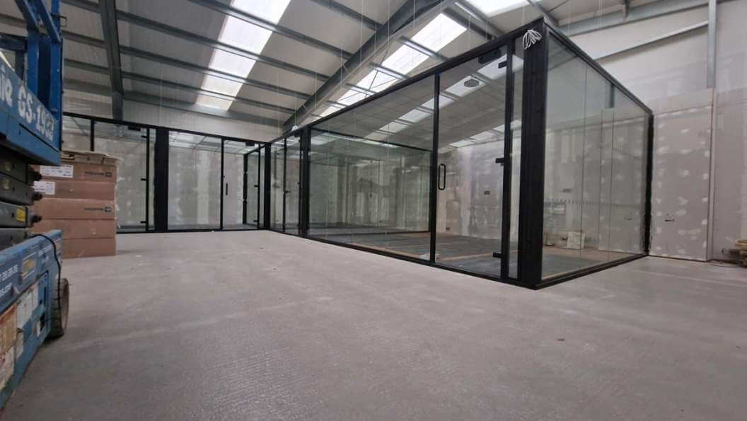 Glass partitions