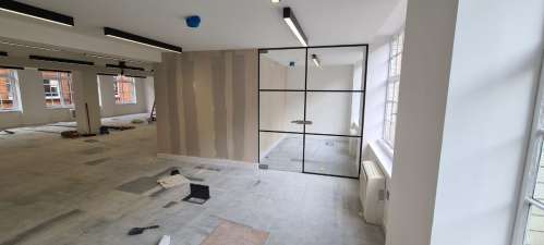 framed glass partitioning