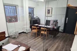 glass office partition london