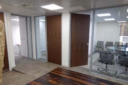 glass office partitioning london